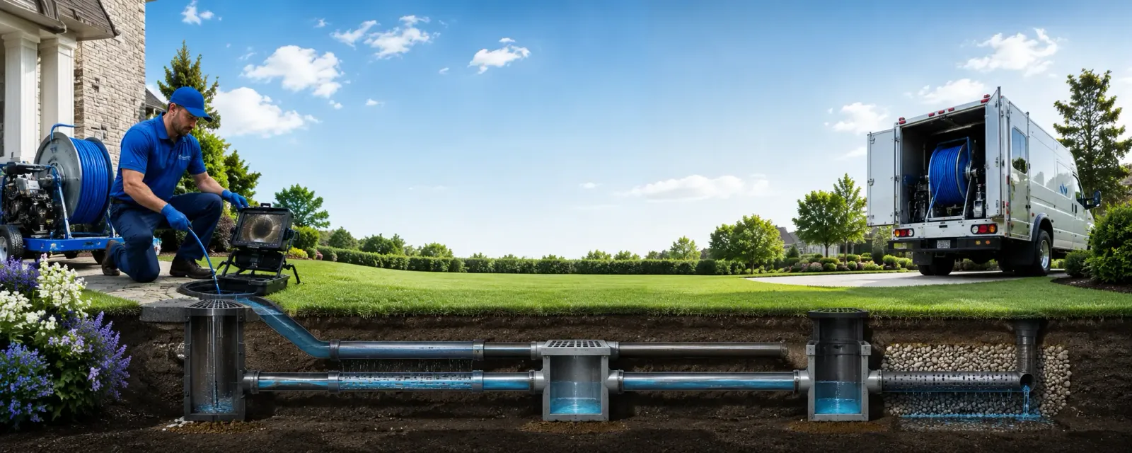 Outdoor drain cleaning information for Limerick, ME
